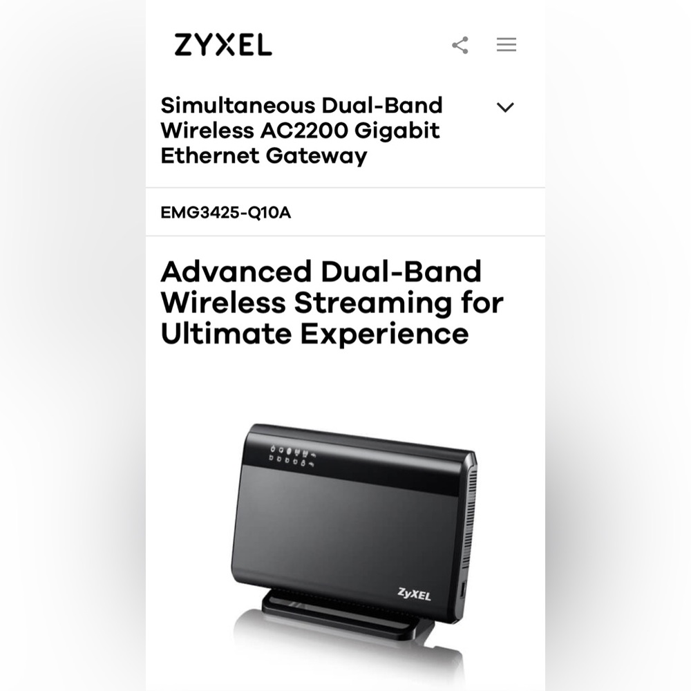 ZyXel Modem Router - Picture 4 of 4